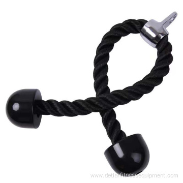 gym single and double grip nylon triceps rope